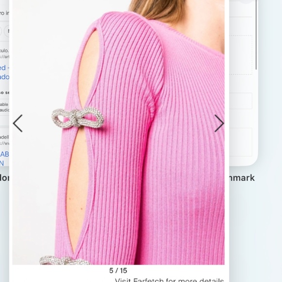 Mach and mach crystal bow maxi dress - Picture 2 of 7